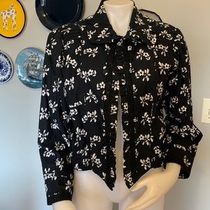 Beautiful Black and White Jacket by Phool XL